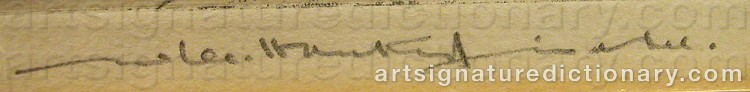 Signature by William Lee HANKEY