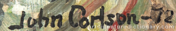 Signature by John CARLSON