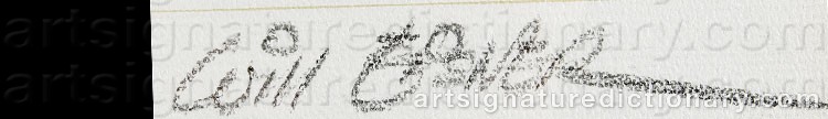 Authentic signature by Will EISNER on  artwork