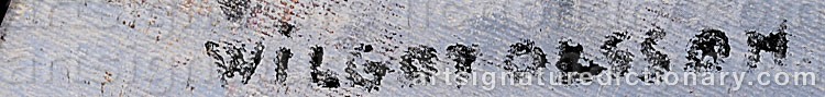 Signature by Wilgot OLSSON