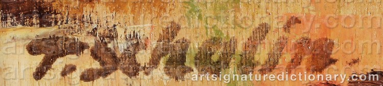Authentic signature by Teodor SCHALIN on Painting/Watercolour artwork
