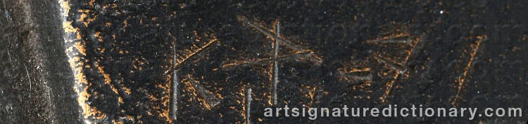 Authentic signature by Kimmo PYYKKÖ on artwork