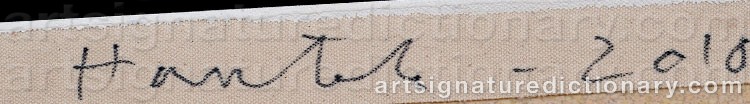 Authentic signature by Jorma HAUTALA on Painting/Watercolour artwork