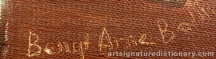 Signature by Bengt Arne BOLIN