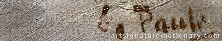 Signature by Georg PAULI
