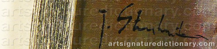 Authentic signature by Joseph Anthon ‘Joop’ STIERHOUT on  artwork