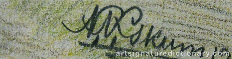 Signature by Nils Nilsson (Sami Artist) SKUM