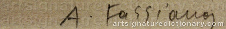 Signature by Alexandre Alecos FASSIANOS