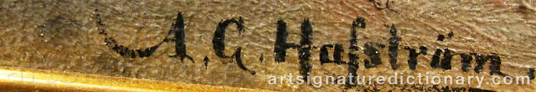 Signature by Axel Gillis HAFSTRÖM
