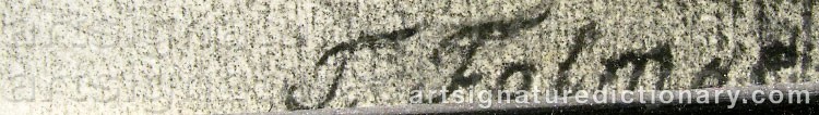 Authentic signature by Trine FOLMOE on  artwork
