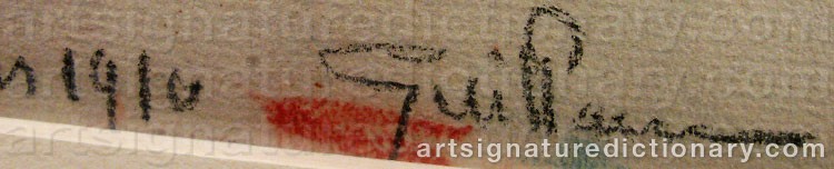 Authentic signature by Jean-Baptiste Armand GUILLAUMIN on artwork
