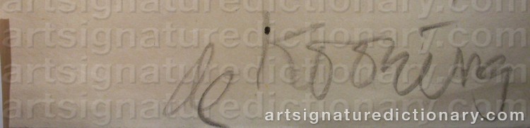 Signature by Willem De KOONING