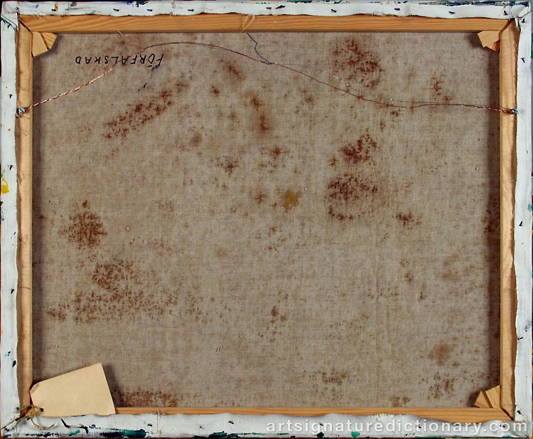 Close-up details showing Bengt LINDSTRÖM signature forgery characteristics