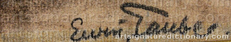 Signature by Evert TAUBE