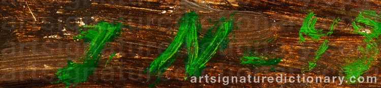 Authentic signature by Ilmari NYLUND on artwork