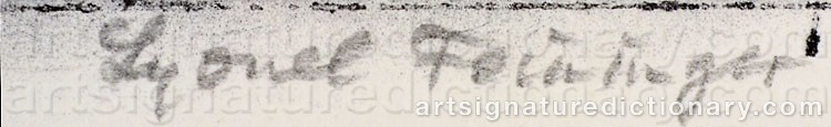 Signature by Lyonel FEININGER