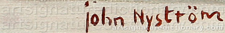 Signature by John NYSTRÖM