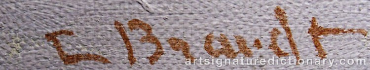 Signature by Carl BRANDT