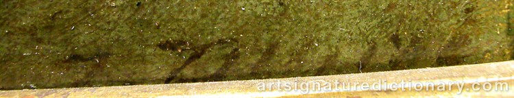 Authentic signature by Jules DUPRÉ on  artwork