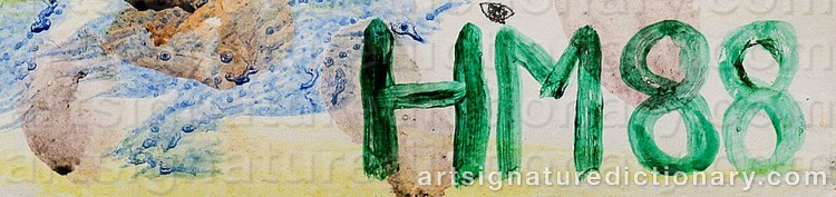 Authentic signature by Hedvig MALMSTRÖM on  artwork