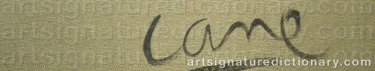 Signature by Louis CANE