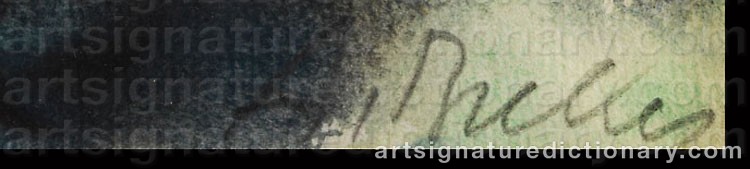 Authentic signature by Arno BREKER on artwork