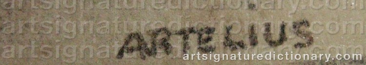 Signature by Helge ARTELIUS