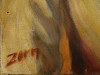 Close-up details showing Anders ZORN signature forgery characteristics