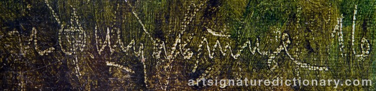 Signature by Ivan Fedorovich CHOULTSÉ