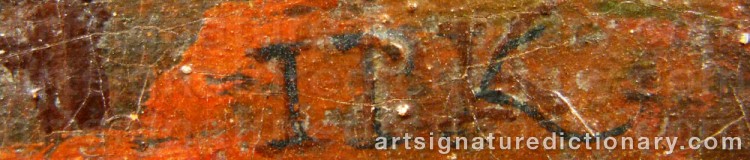 Signature by Johan Philip KORN