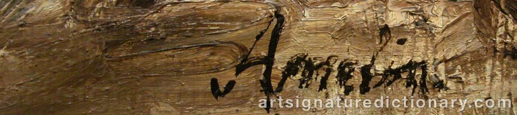 Forged signature of Albin AMELIN