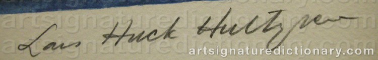 Signature by Lars Huck ‘Huck’ HULTGREN