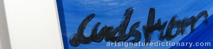 Close-up details showing Bengt LINDSTRÖM signature forgery characteristics