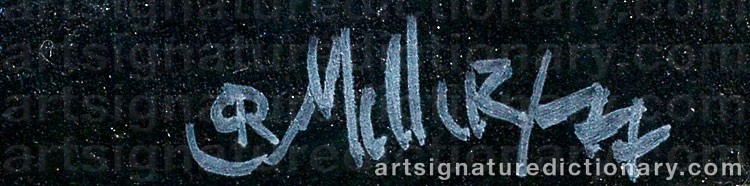 Authentic signature by Reijo MELLER on  artwork