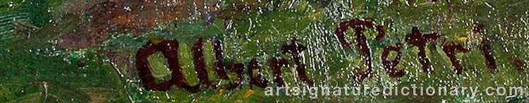 Signature by Albert PETRI