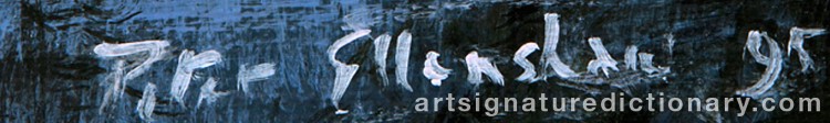 Authentic signature by Peter ELLENSHAW on Painting/Watercolour artwork