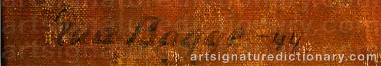 Signature by Eva BAGGE