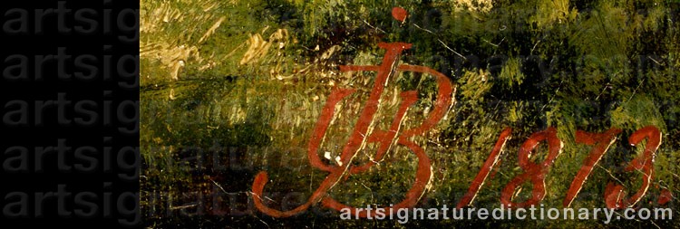 Authentic signature by Johan Ulrik BREDSDORFF on artwork