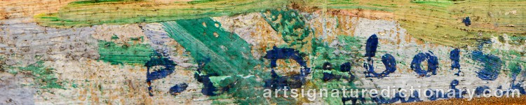 Authentic signature by Paul Elie DUBOIS on Painting/Watercolour artwork