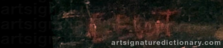 Authentic signature by Carl EBERT on  artwork