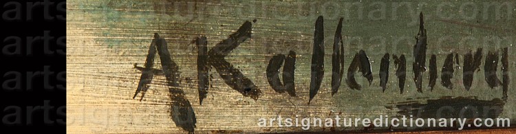 Signature by Anders KALLENBERG