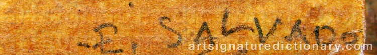 Signature by Ernest SALVADO