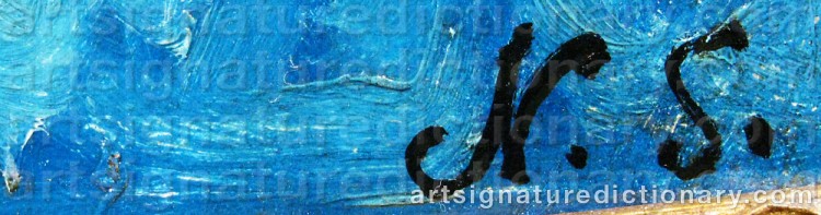 Authentic signature by Nikolai Vladimirovich SINEZUBOV on  artwork