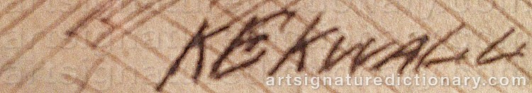 Signature by Knut EKWALL