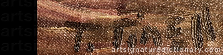 Authentic signature by Torsten TISELL on  artwork