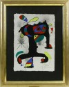 Close-up details showing Joan MIRO signature forgery characteristics
