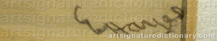 Signature by Edwin HAYES
