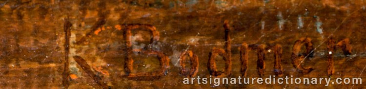 Authentic signature by Karl BODMER on Painting/Watercolour artwork