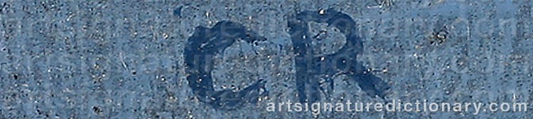 Authentic signature by Christopher RÅDLUND on  artwork