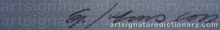 Signature by Gunnar JOHNSSON
